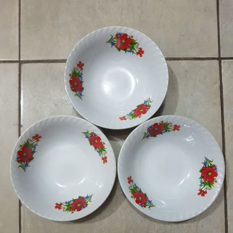 Jual Mangkuk Keramik Motif Kembang Inch Lucky Fine China Harga Pc