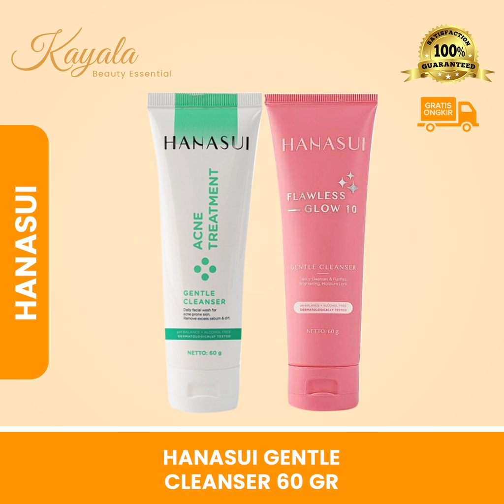 Jual Hanasui Gentle Cleanser Flawless Glow Shopee Indonesia