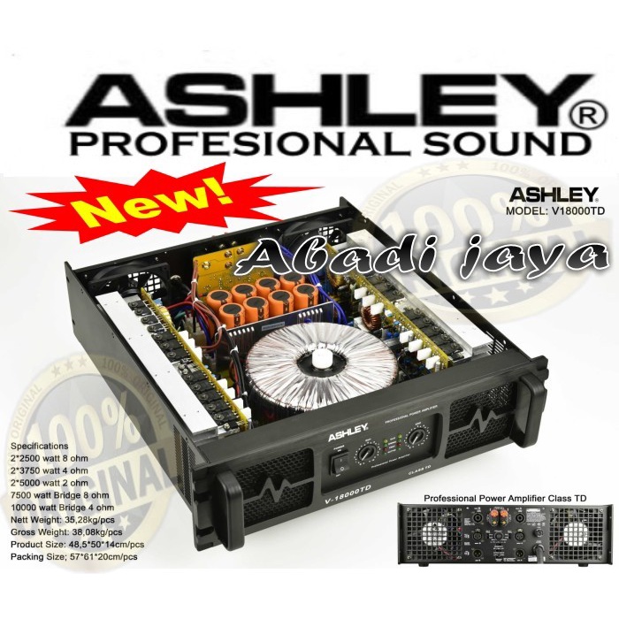 Jual Power Ashley V18000 Td Ashley V 18000 Td Class Td Garansi Resmi