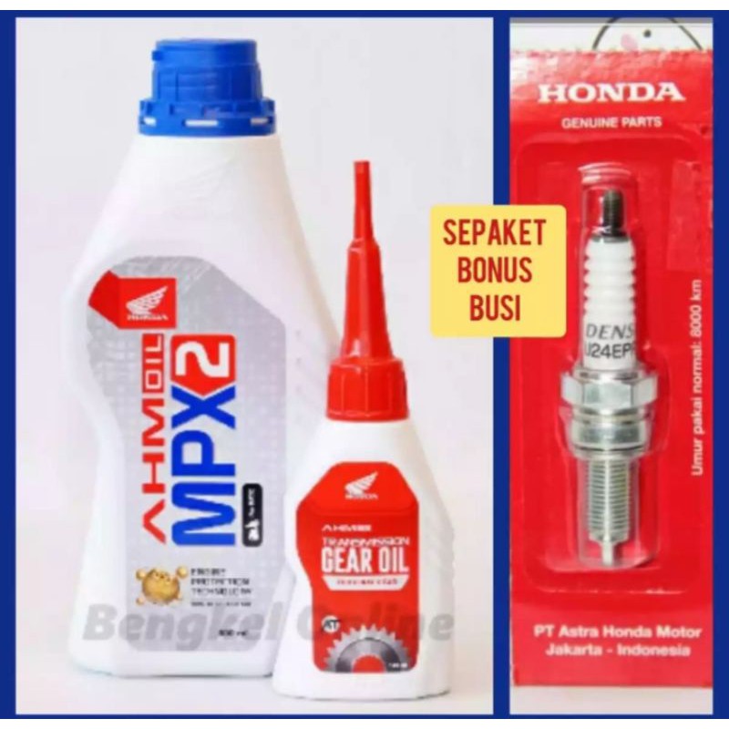 Jual Paket Servis Produk Oli Mpx Oli Gardan Gear Bonus Busi Untuk