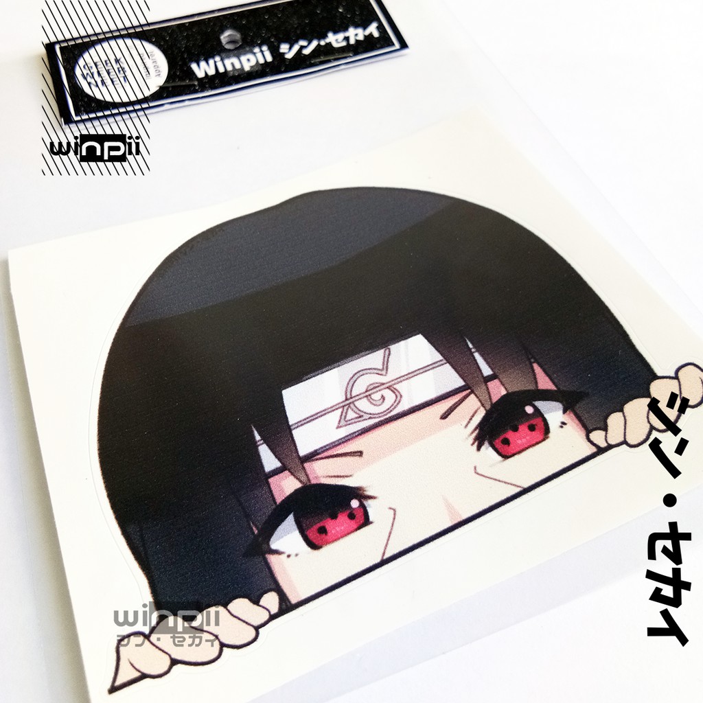 Jual Stiker Ngintip Peeking Sticker Uchiha Itachi Anime Naruto