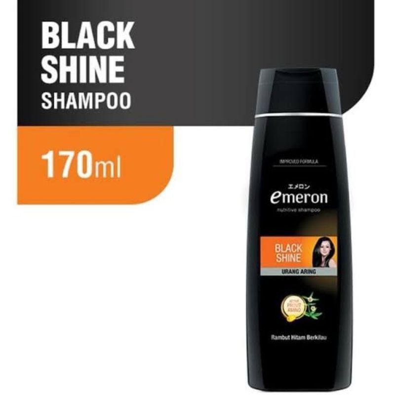 Jual Shampo Emeron Black Shine 170ml Shopee Indonesia