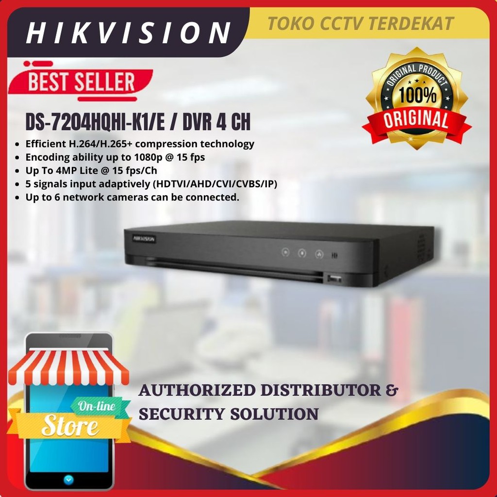 Jual Dvr Hikvision Ds Hqhi K E Turbo Hd Series Shopee Indonesia