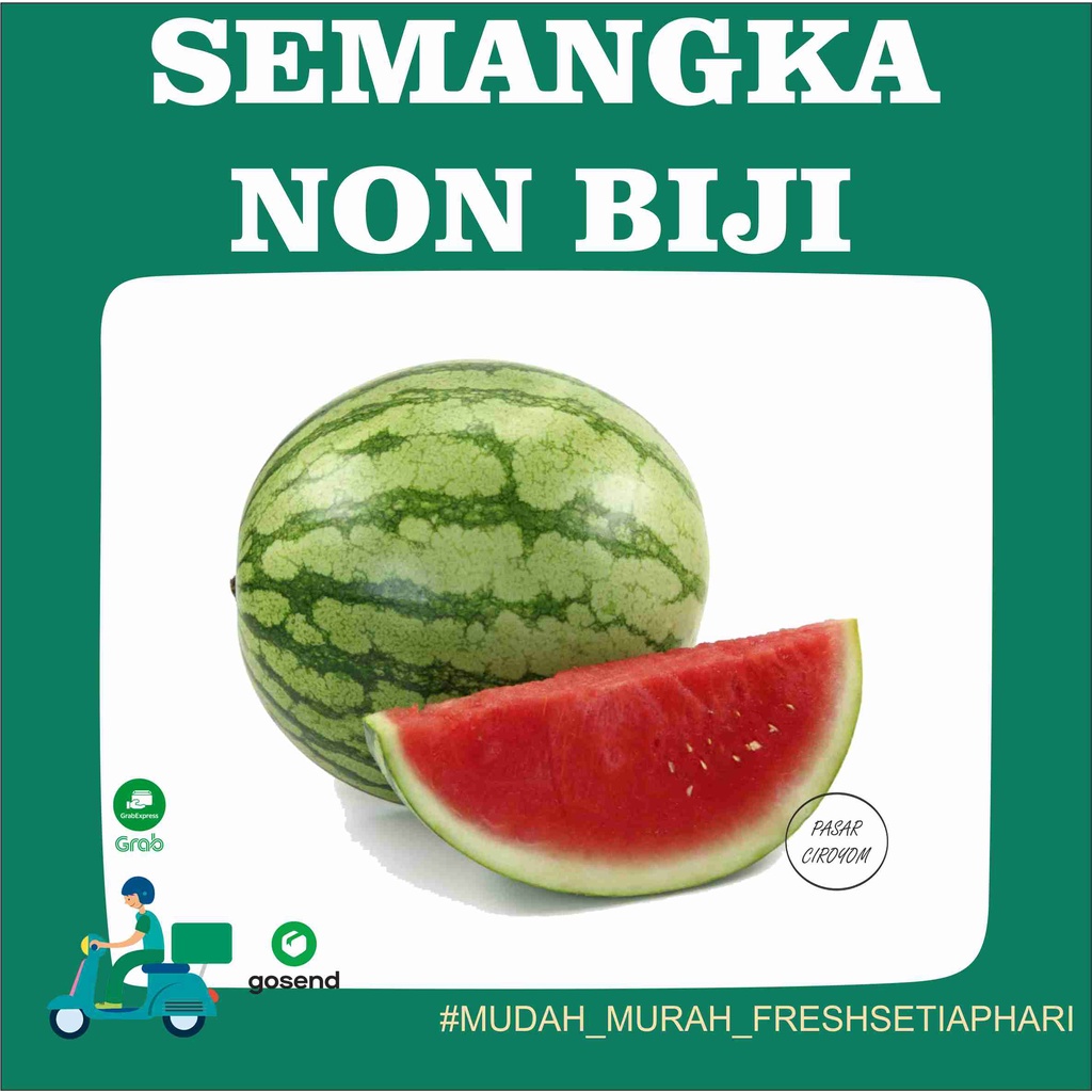 Jual Semangka Non Biji Fresh Murah Bandung Buah Indonesia Shopee