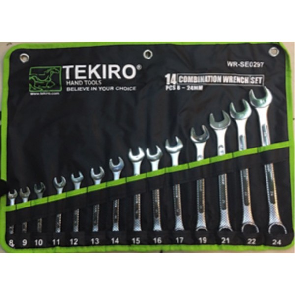 Jual TEKIRO KUNCI RING PASS SET 14PCS UKURAN 8MM S D 24MM JAPAN