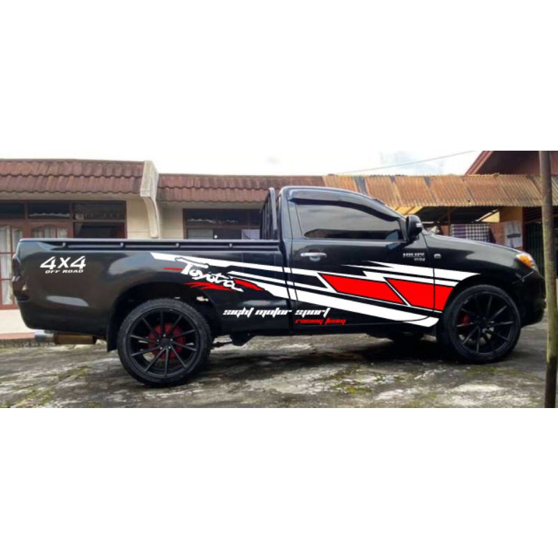 Jual Cutting Sticker Single Double Cabin Hilux Ranger Dmx Navara Triton