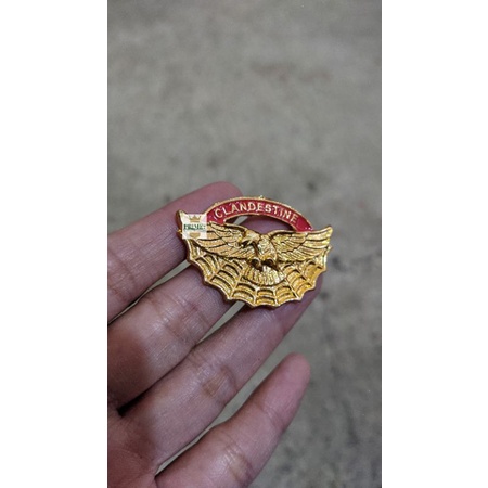 Jual Pin Wing Clandestine Tni Ad Premium Sepuh Emas Shopee Indonesia