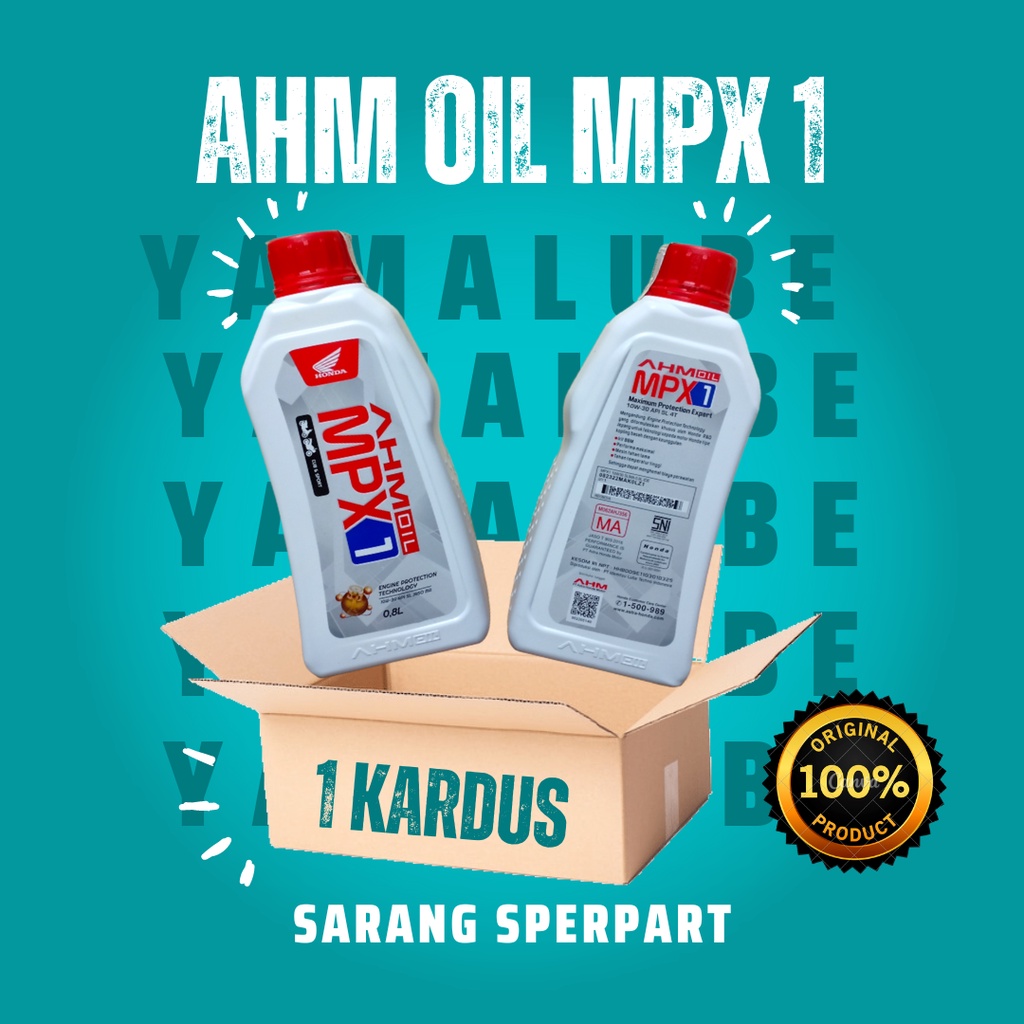 Jual OLI MPX 1 AHM ORIGINAL 800ML 4TAK 1DUS KARTON Untuk Motor 4 Tak