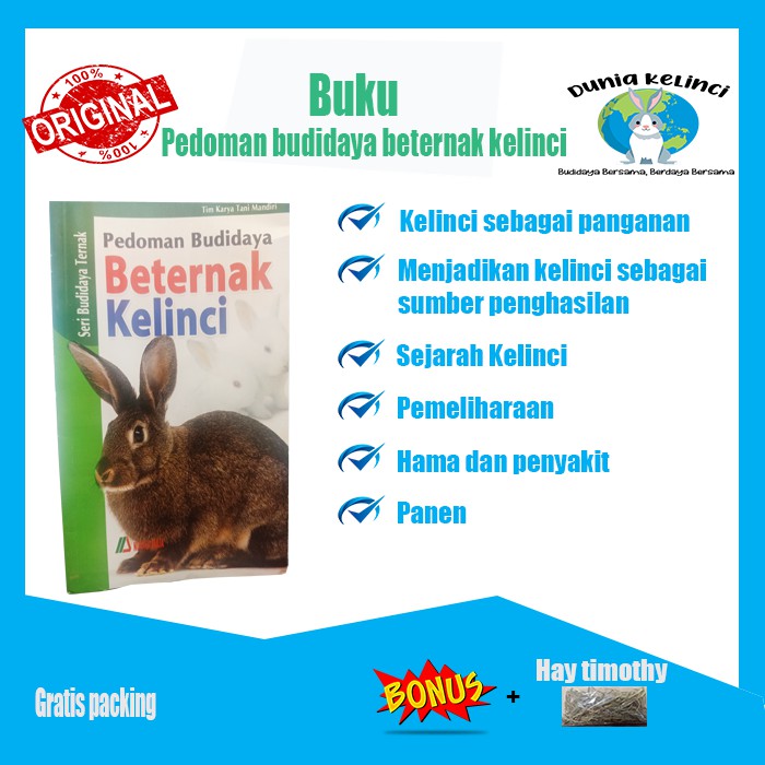 Jual Buku Pedoman Budidaya Beternak Kelinci Shopee Indonesia