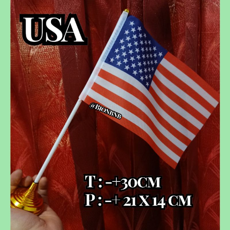 Jual Bendera Usa Amerika Bendera Meja Usa Amerika Bendera Tangan Usa