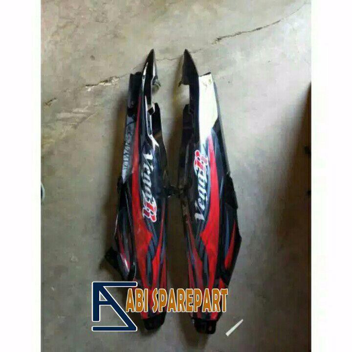 Jual BODY BELAKANG YAMAHA VEGA R NEW WARNA HITAM PLUS STIKER MERAH