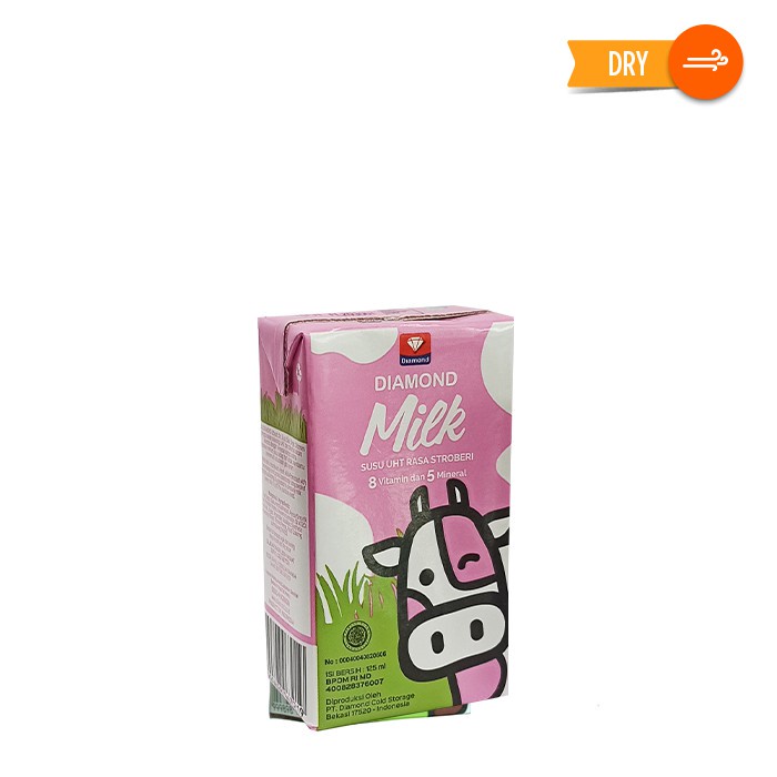 Jual Diamond Milk Uht Strawberry Ml Shopee Indonesia