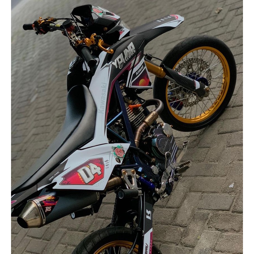 Jual DECAL KLX GORDON D TRACKER CRF BISA RUBAH NAMA NO WARNA