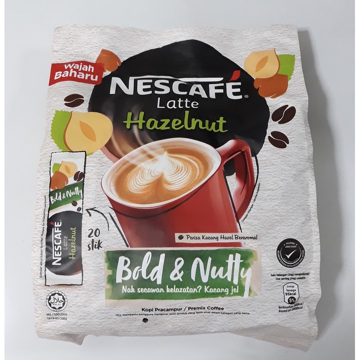 Jual Nescafe Latte Hazelnut Kopi Malaysia Kkp Shopee Indonesia