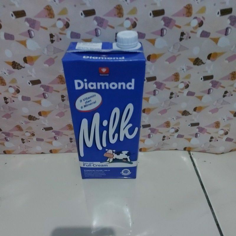 Jual Susu Diamond Uht 1 Liter Full Cream Diamond Milk Uht Shopee