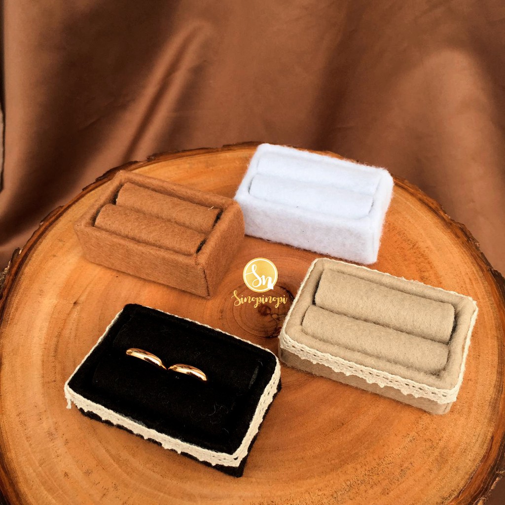 Display Manekin Cincin Tempat Cincin Bahan Fanel Shopee Indonesia