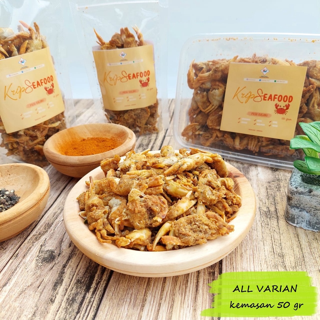 Jual Baby Crab Crispy ALL VARIAN 50 Gr Babycrab Kepiting Goreng Halal