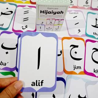 Flashcard Hijaiyah Flash Card Kartu Pintar Belajar Huruf Hijaiyah