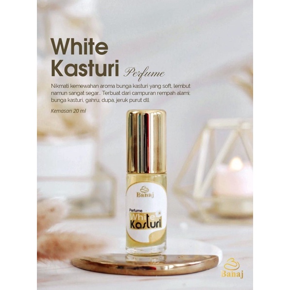 Jual Parfum White Kasturi BANAJ Aroma Bunga Kasturi Yang Soft