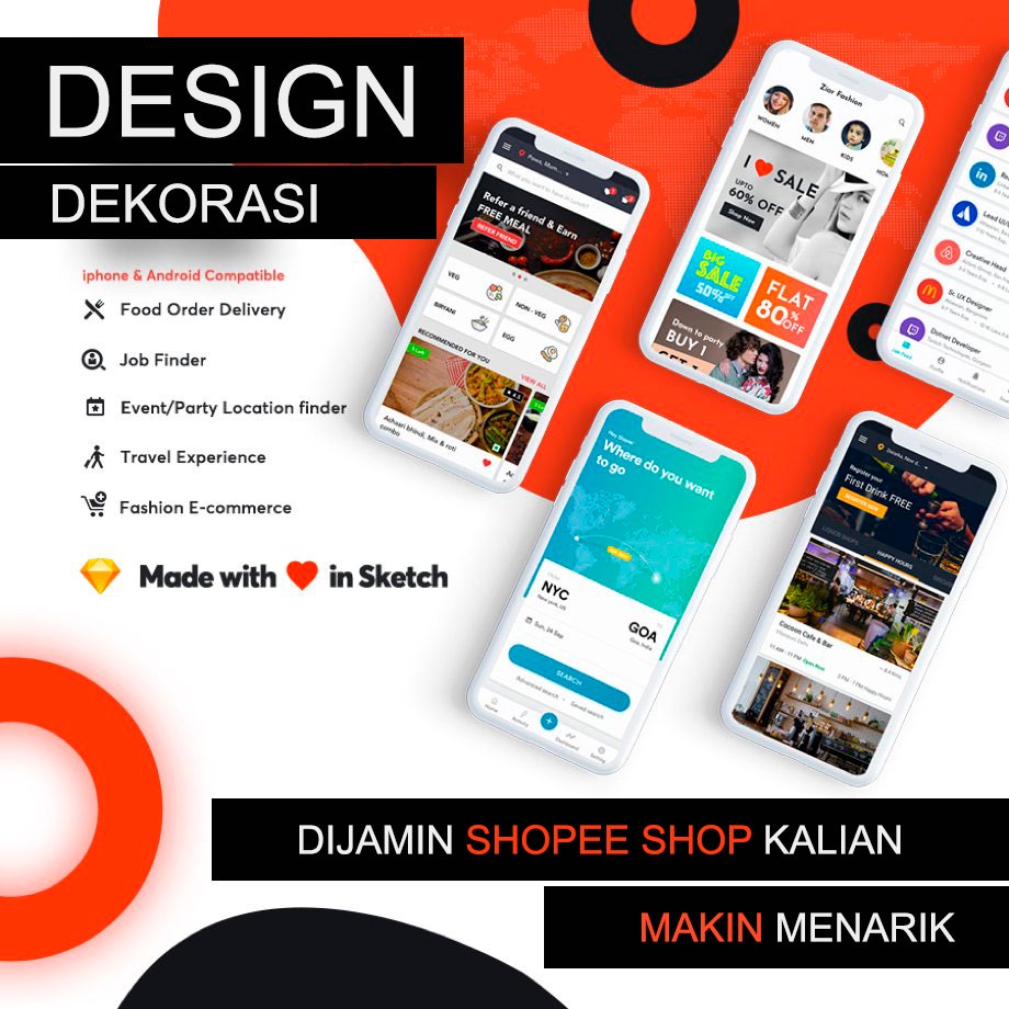 Jual JASA DESAIN BRANDING TOKO ONLINE DEKORASI TOKO CUSTOM BERKUALITAS