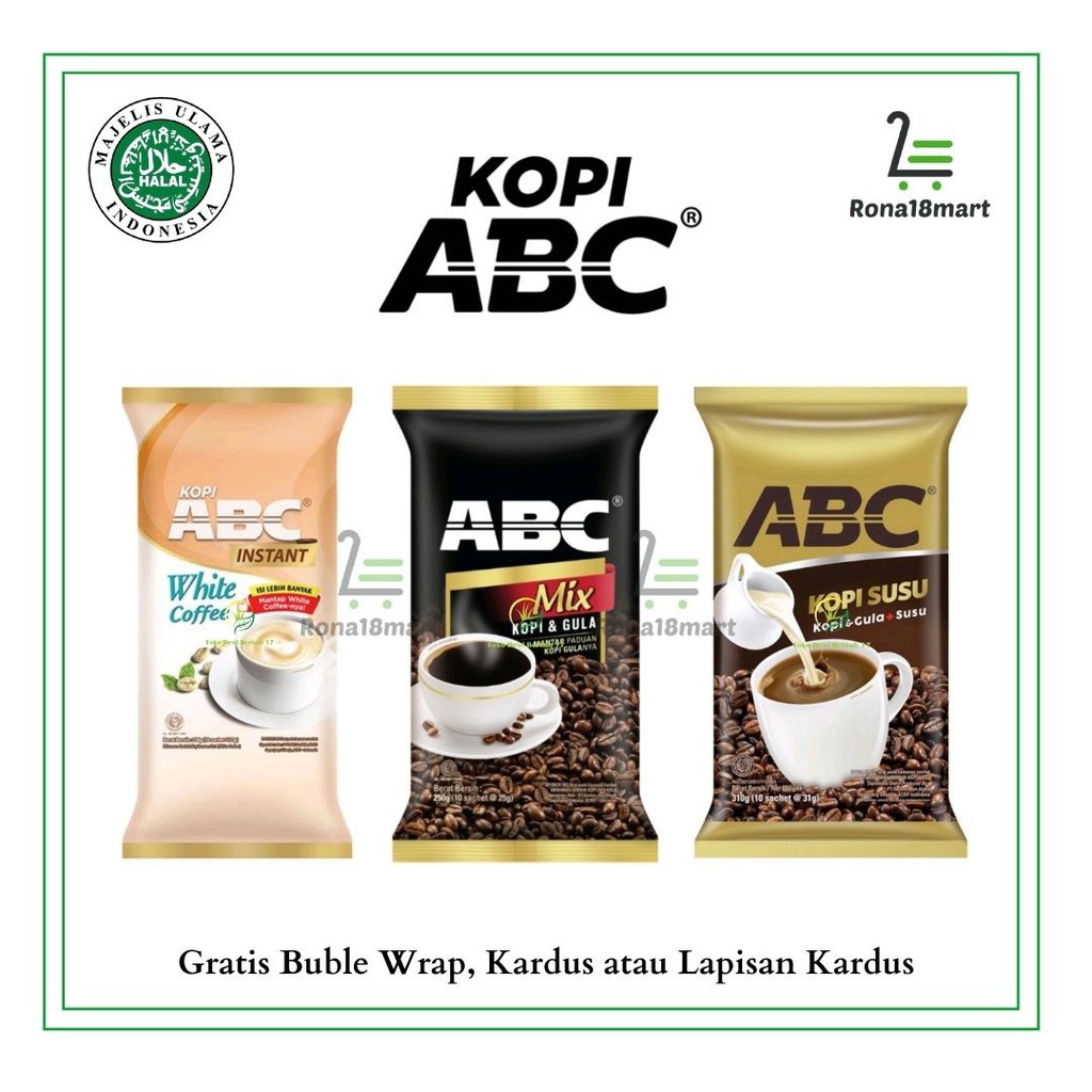 Jual Kopi ABC White Coffe Kopi Susu Mix Shopee Indonesia