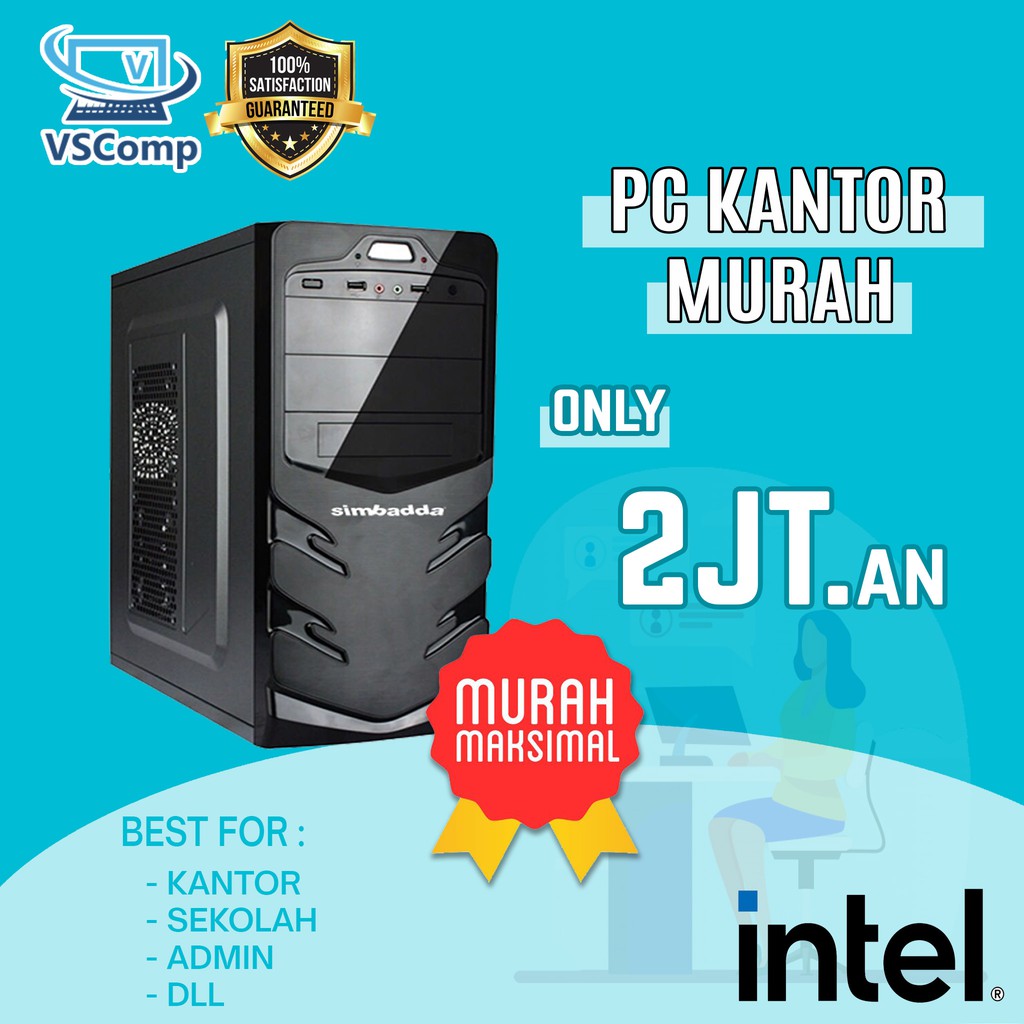 Jual PC Rakitan Core I5 2400 6GB RAM 500GB HDD PC Kantor Kasir