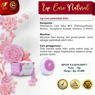 Jual LIP CARE NATURAL SR12 LIP BALM VITAMIN BIBIR PINK PEMERAH