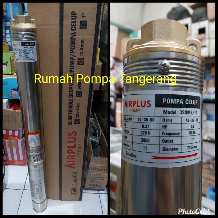 Jual Pompa Satelit Submersible Airplus Hp Casing Pipa Sumur Bor