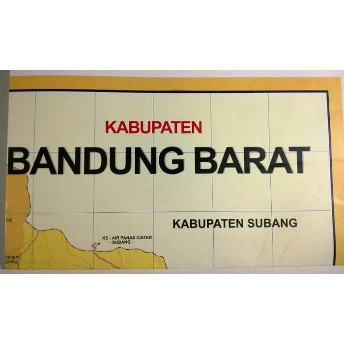 Jual PETA KABUPATEN BANDUNG BARAT Shopee Indonesia