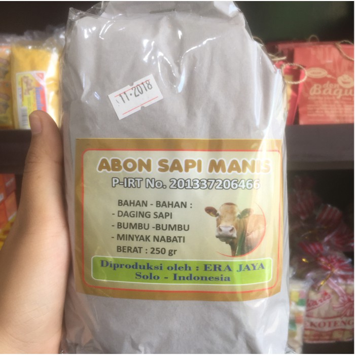 Jual Abon Sapi Manis 250g Era Jaya Oleh2 Khas Solo Shopee Indonesia