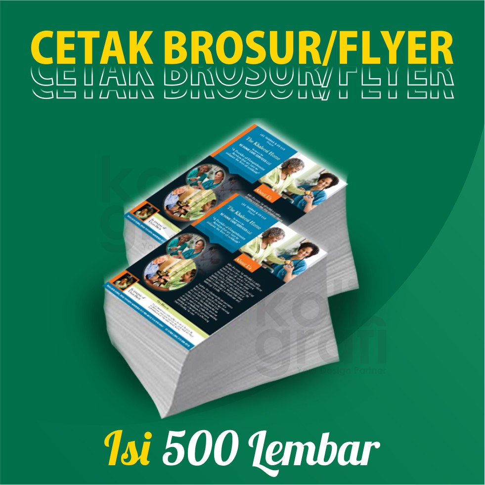 Jual Cetak Brosur Flyer Full Warna Hari Jadi Rim Isi Lbr