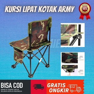 Jual TaffSPORT Kursi Lipat Kotak Desain Army S1017 Kursi Lipat Army