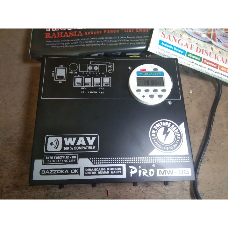 Jual AMPLI WALET PIRO MW 88 TIMER KIPAS Shopee Indonesia