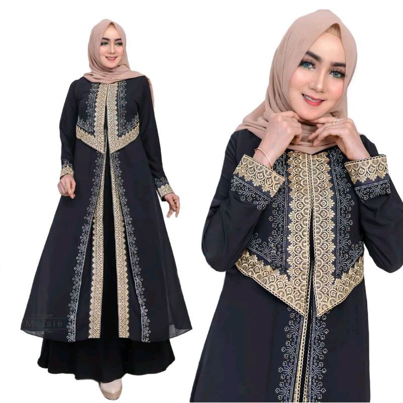 Jual Abaya Turkey Turki Bordir Mode Rompi Indonesia Shopee Indonesia