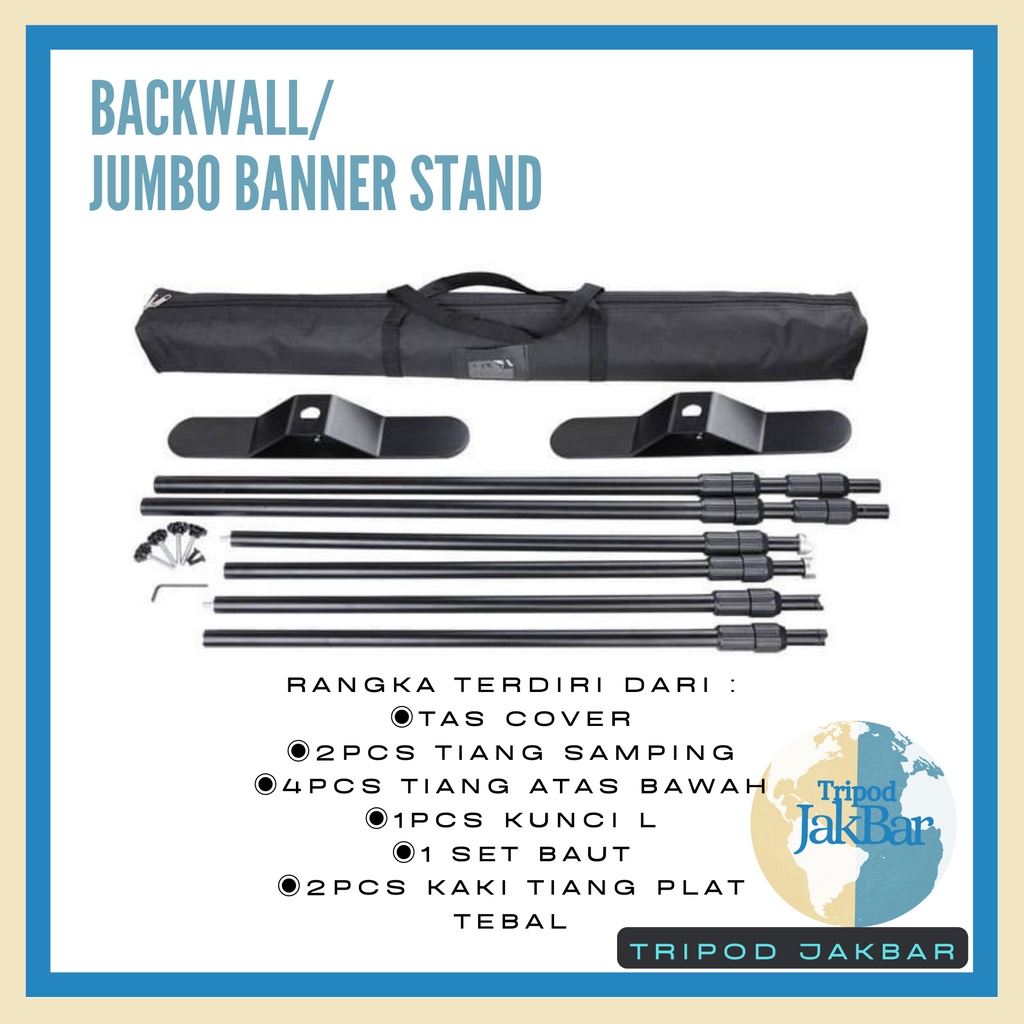 Jual Backwall Backdrop Stand Jumbo Banner Background Shopee Indonesia