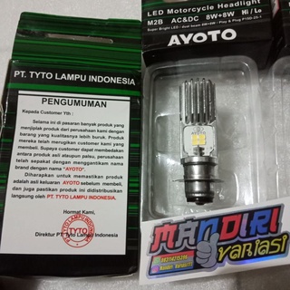 Jual Lampu Depan LED Ayoto Tyto AC DC Beat Vario 110 125 150 Lampu