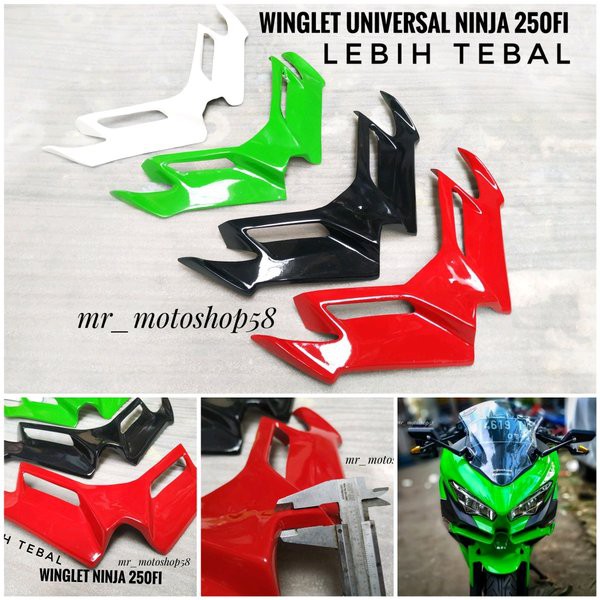 Jual Winglet Universal Winglet Cbr Winglet Ninja 250 Fi Winglet Ninja