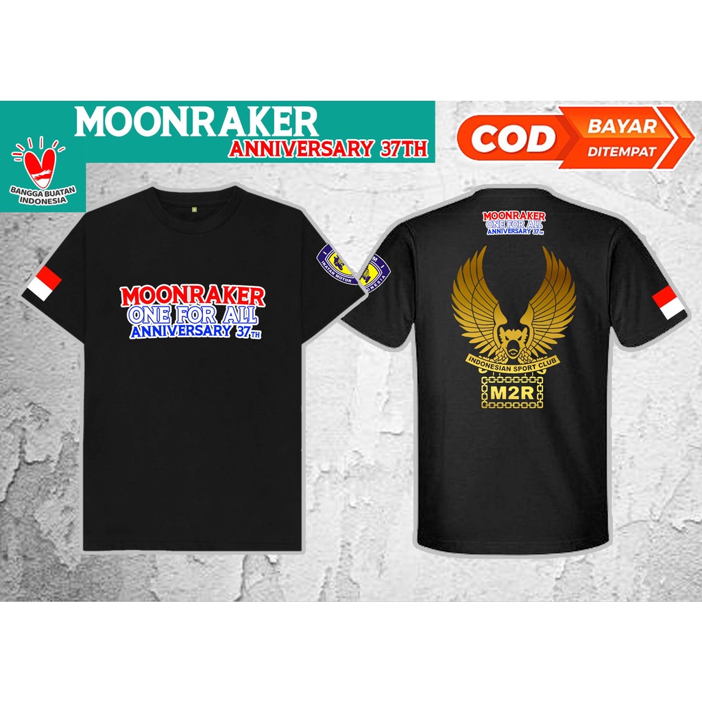 Jual BAJU KAOS MOONRAKER SPORT CLUB ANNIVERSARY 37th MOONRAKER