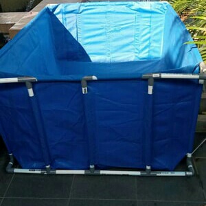 Jual Kolam Terpal Kotak Ukuran X X Berselot Buat Paralon Bhn Pvc