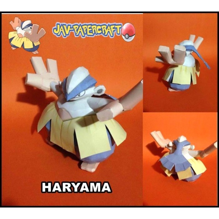 Pokemon Hariyama Papercraft Papercraft Paradise Papercrafts Paper My Xxx Hot Girl