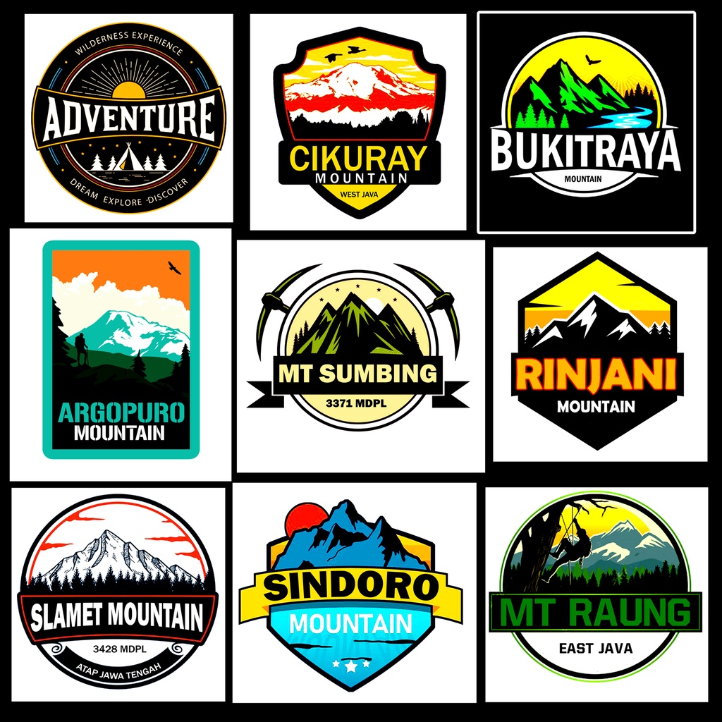 Jual STIKER GUNUNG INDONESIA Shopee Indonesia