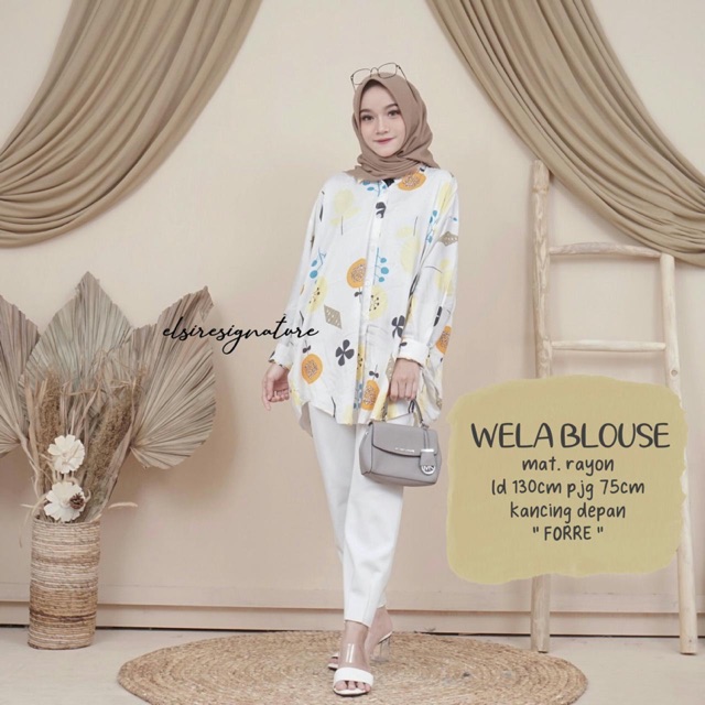 Jual Wela Blouse Forre Dan Terazo By Elsire Shopee Indonesia