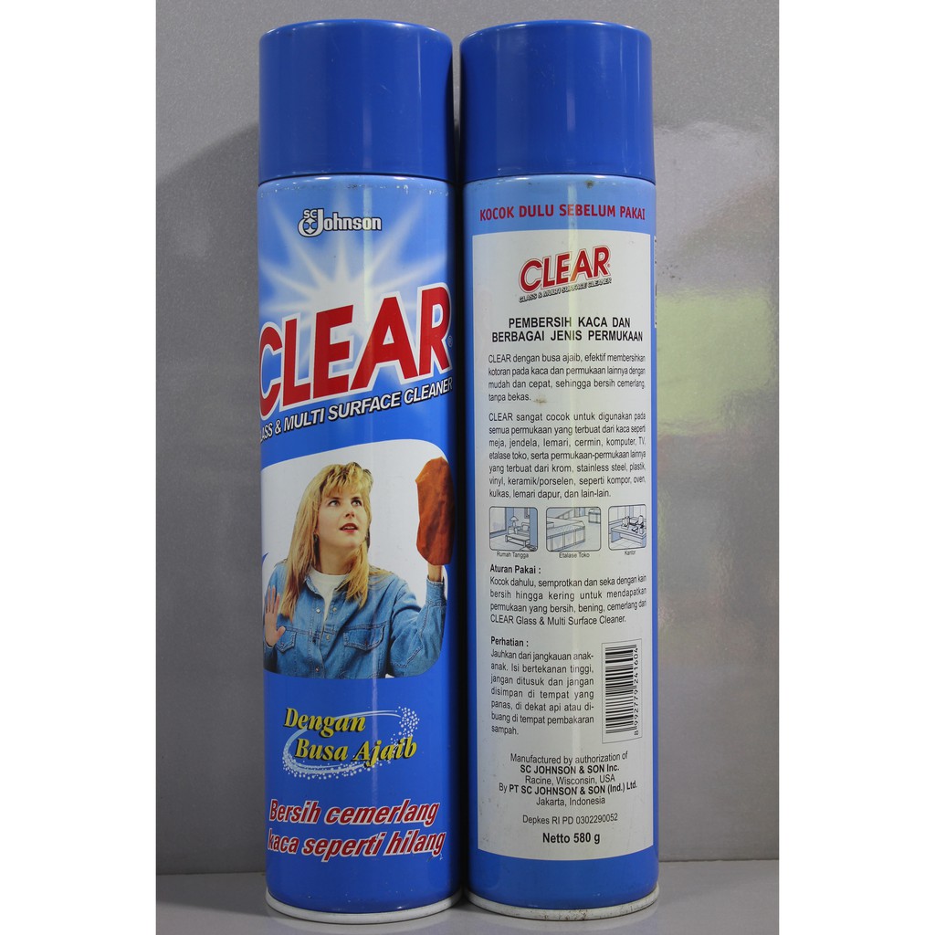 Jual Clear Pembersih Kaca Glass Cleaner Sc Johnson G Shopee