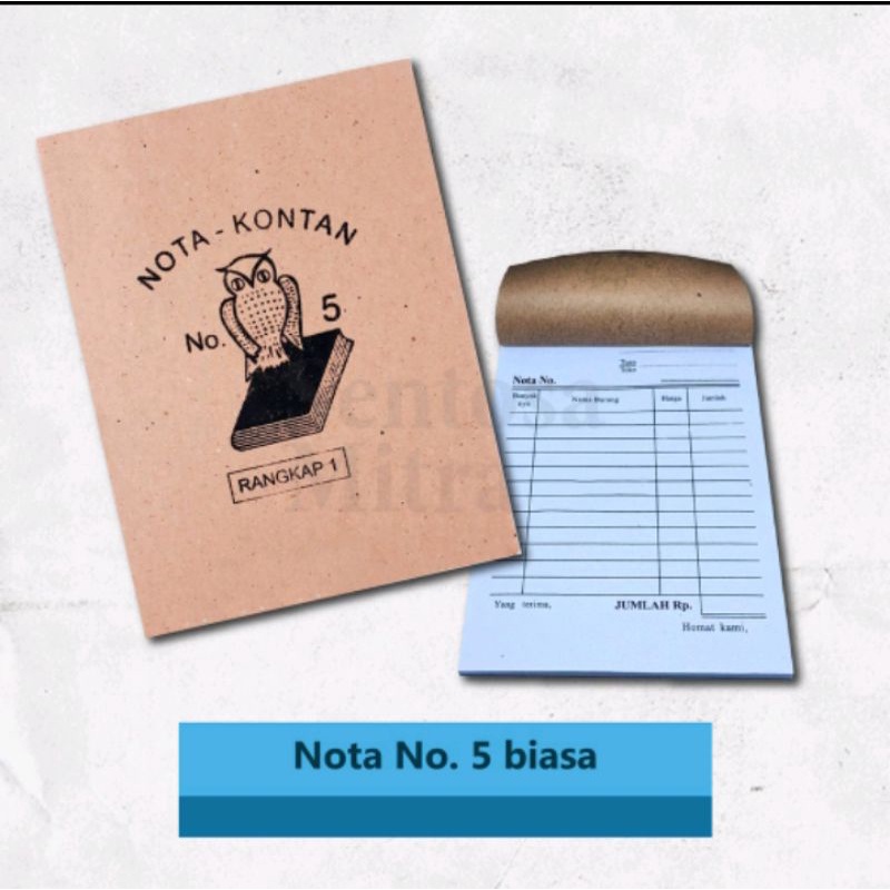 Jual Buku Nota Nomor Biasa Merek Af Kwintansi Jualan Nota Jualan