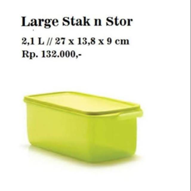 Jual Large Stak N Stor Tupperware Wadah Kotak Tupperware Shopee