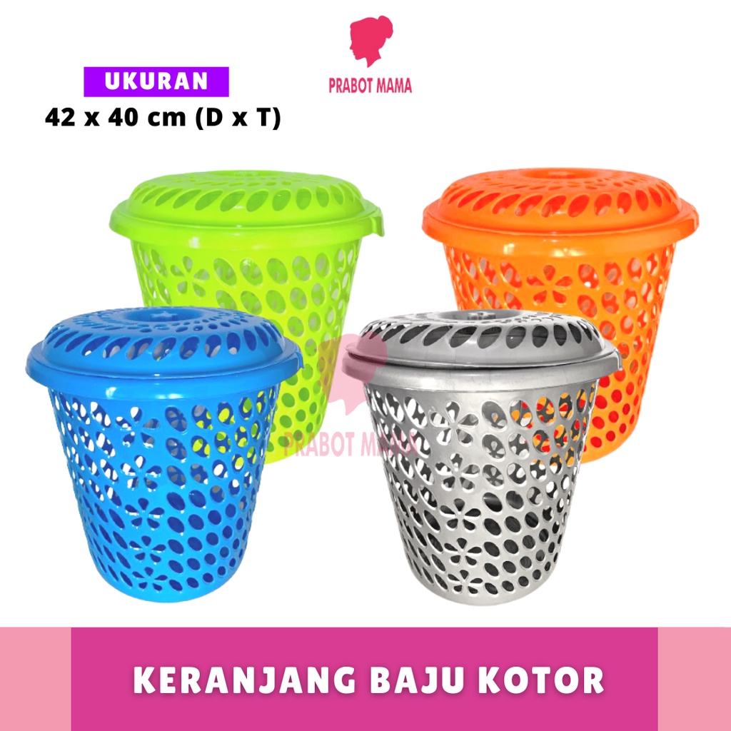 Jual Keranjang Laundry Bulat Tutup Go Tempat Baju Kotor Laundry