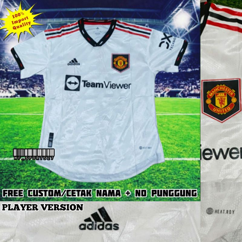 Jual Jersey Mu Away New 2022 2023 Player Issue Baju Kaos Sepak Bola