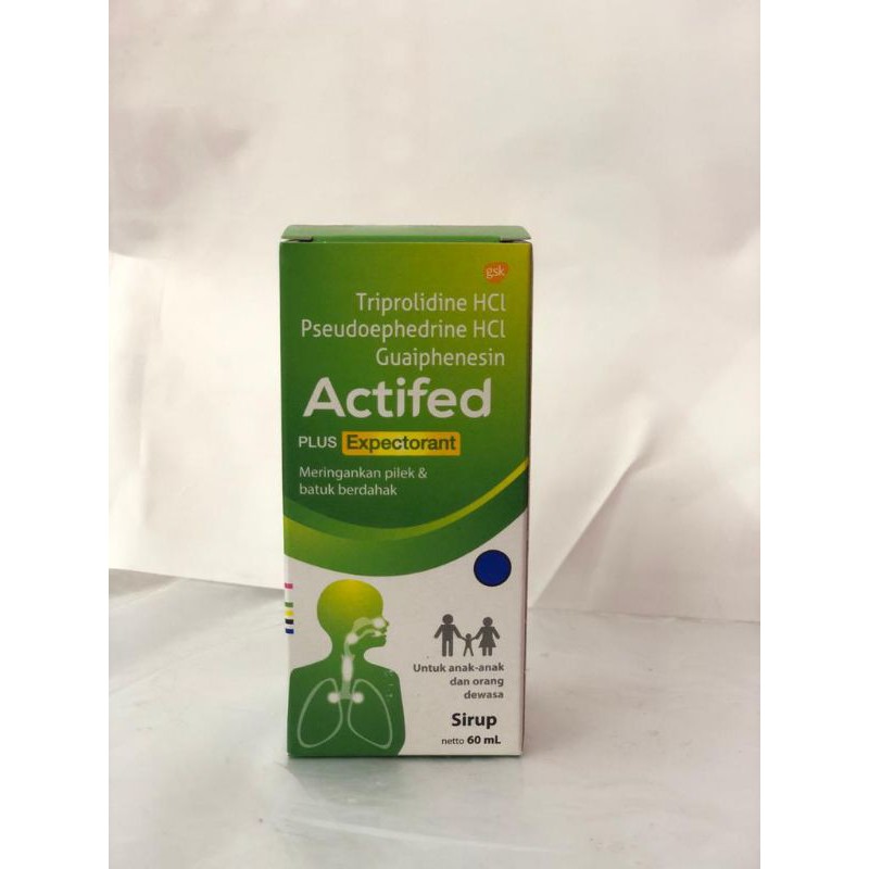 Jual Actifed Hijau Plus Expectorant Ml Actifed Pilek Batuk Berdahak