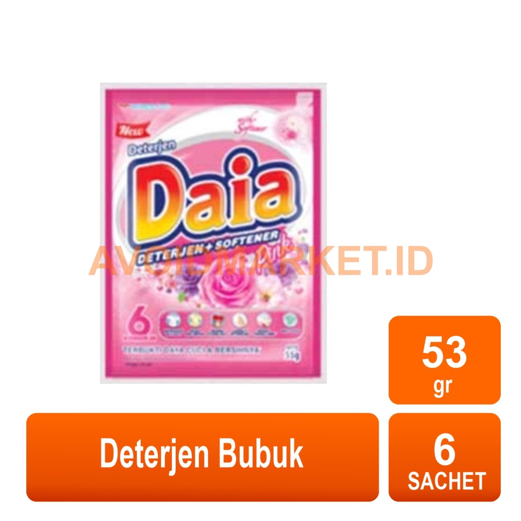 Jual Daia Deterjen Bubuk Gr X Sachet Renceng Shopee Indonesia