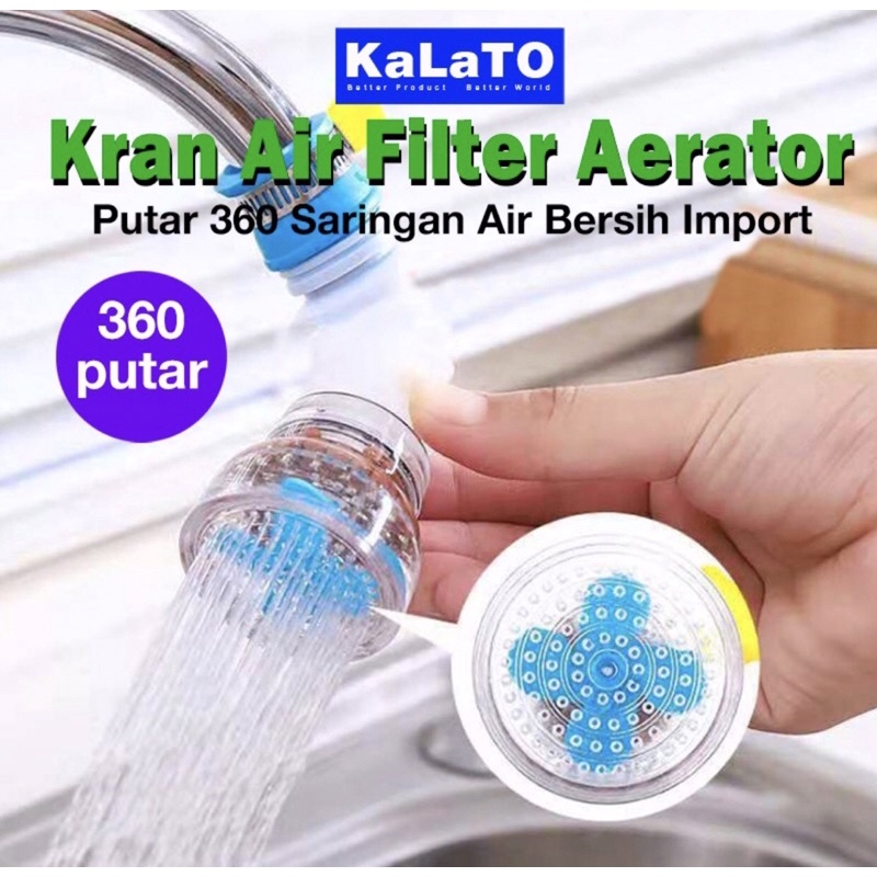 Jual Sambungan Panjang Keran Kran Air Filter Aerator Putar 360 Saringan